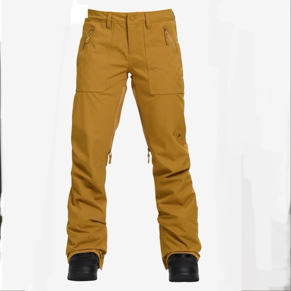 Burton Women’s Vida Pant - 
 Size: Small, Color: Camel, Ski or Snowboard